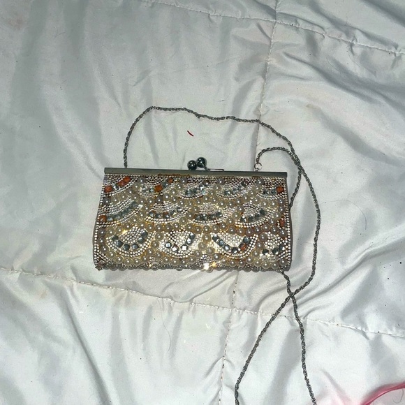 Sparkling purse✨beaded clutch evening bag party bag bedazzled bag - Picture 2 of 13